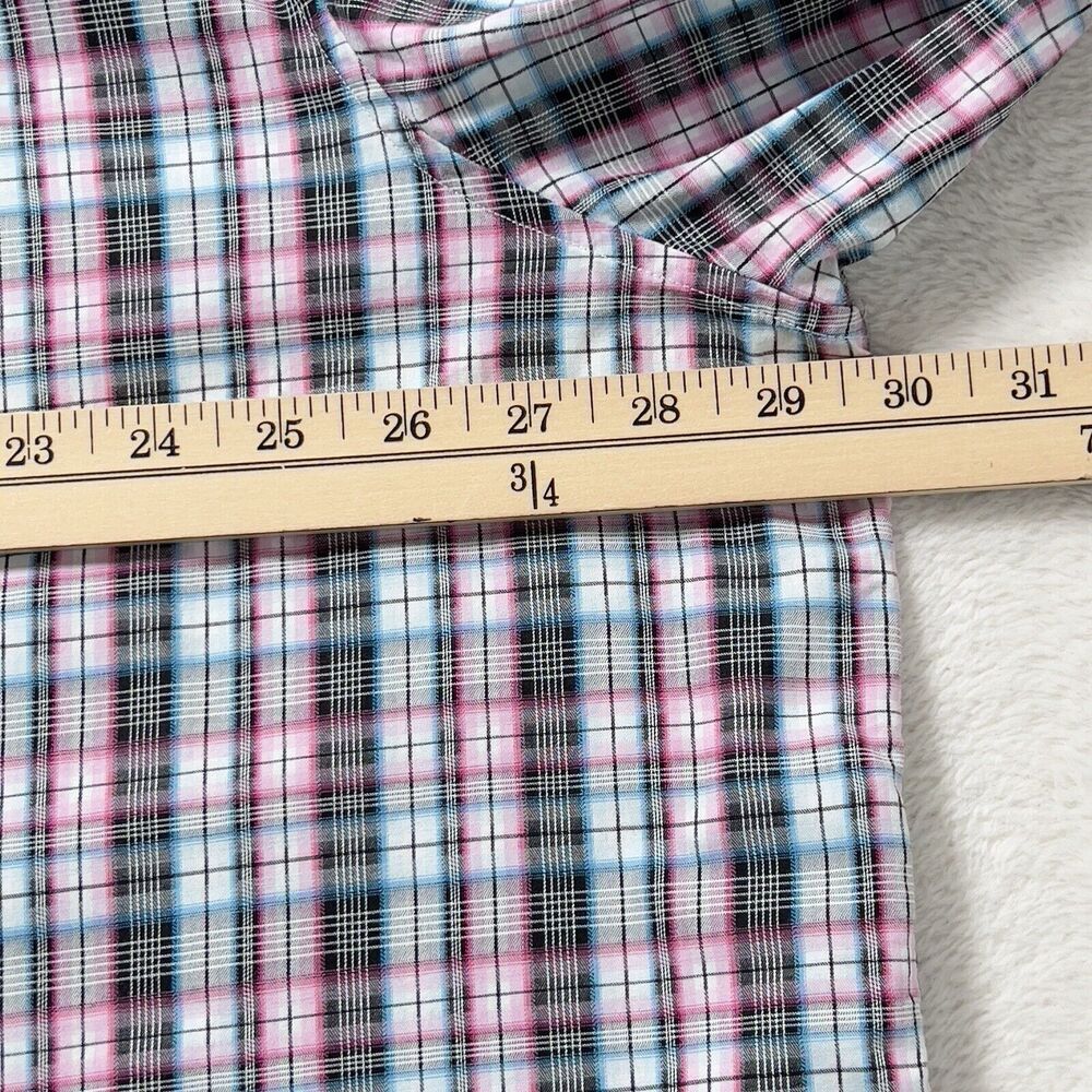 Robert Graham Plaid Shirt Mens Sz 2XL Long Sleeve Flip Cuff Button Up - Picture 11 of 13